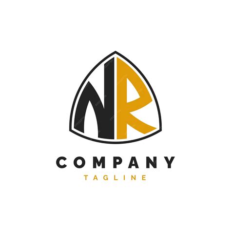 Premium Vector Initial Letter Nr Logo Design Alphabet Nr Logo Template