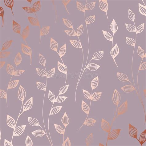 Rose Gold. Elegant Decorative Floral Pattern for Printing Stock Vector ...