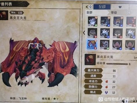 《魔物獵人物語2破滅之翼》黑炎王火龍面板及獲取 Steamxo 遊戲攻略情報網