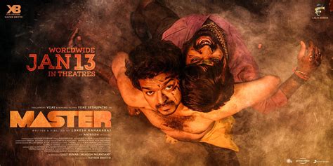 Master team release new poster featuring Vijay and Vijay Sethupathi