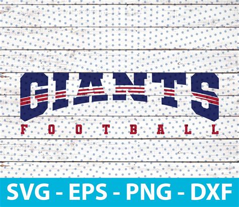 Giants Football Svg, Mascot for Football Team, Instant Download, Svg, Eps, Png, Dxf, Pdf File - Etsy