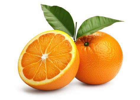 Orange Fruit with Leaves Transparent Background 22787329 PNG