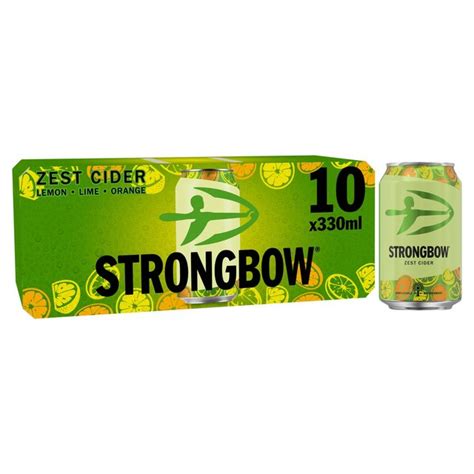 Strongbow Zest Cider Can Ocado