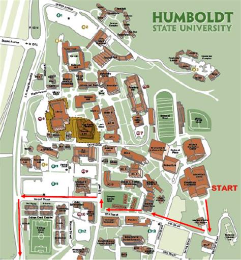 Humboldt State Campus Map