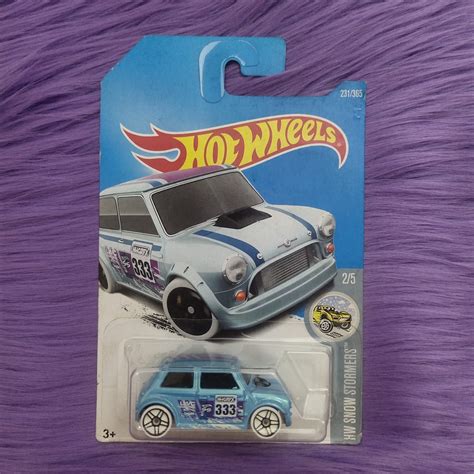 Jual New Hot Wheels Morris Mini Biru Muda Snow Stormers Shopee Indonesia