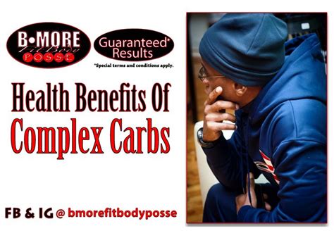 Before I get into some of the Health Benefits Of Complex Carbs, let me ...