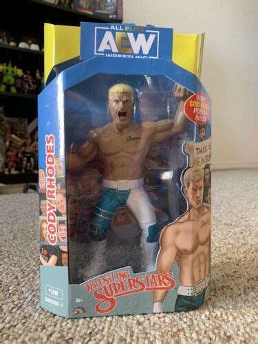 Aew Unmatched Cody Rhodes Wrestling Superstars Series Ljn Style