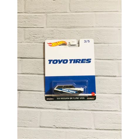 Hkd Hot Wheels Premium Pop Culture Nissan Skyline Van Toyo Tires Racing Car Toy