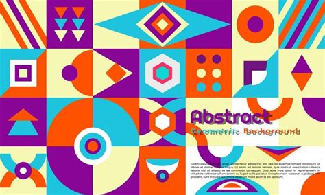 vector flat design geometric pattern background