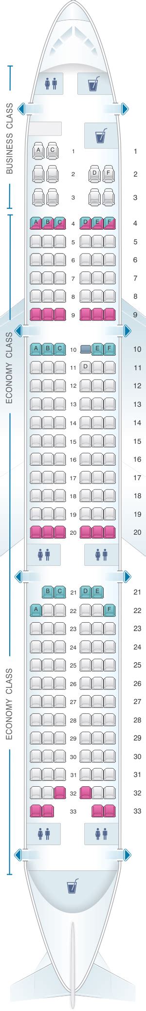 Seat Map Swiss Airbus A321 100200 Philippine Airline Malaysia | Images ...