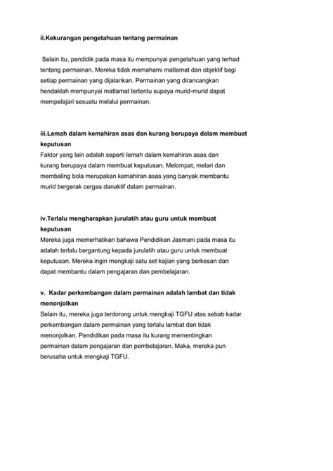 Kepentingan Teaching Games For Understanding Pdf