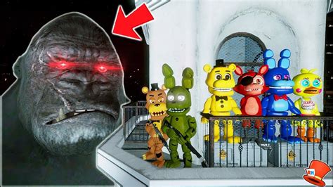 Fnaf World Animatronics At 3am Vs Horror King Kong Gta 5 Mods Fnaf