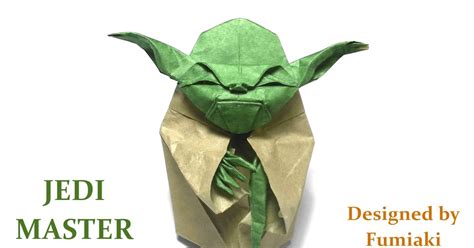 Mariano Mi Mundo El Origami Jedi Master Yoda