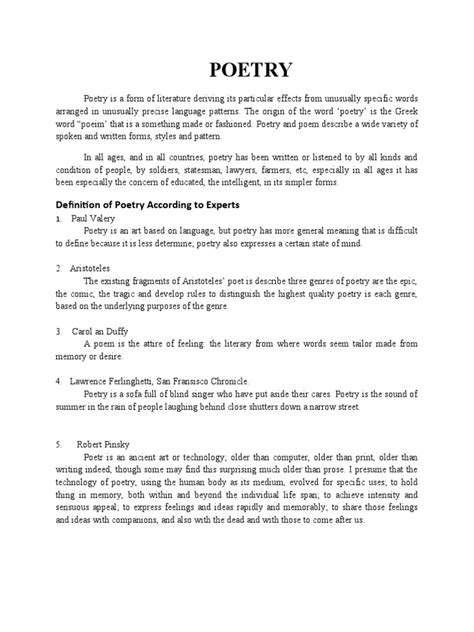 poetry definition  poetry   experts  genre poetry
