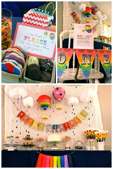 Hot Air Balloon Sky Birthday Party Ideas Photo Of Catch My Party