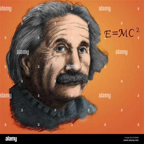 Illustration of Albert Einstein. Einstein was born at Ulm, Germany on ...