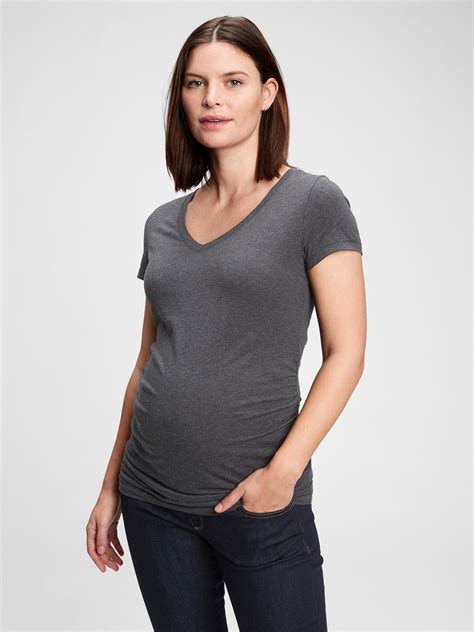 Maternity Pure Body V Neck T Shirt Gap