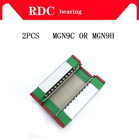 High quality 2 PCS MGN9H or MGN9C block for MGN9 MR9 9mm Linear Guide ...