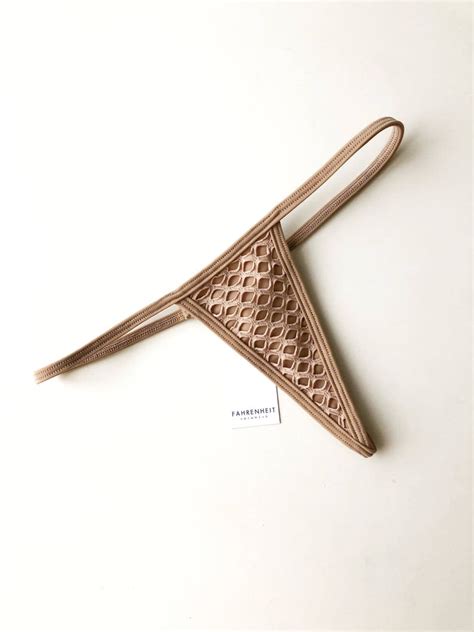 Nude Net Extreme Micro String Cheeky Thong Bikini Bottom With Etsy UK