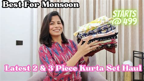 New Kurta Pant Dupatta Haul L Monsoon Special Haul L Dream Simple Youtube