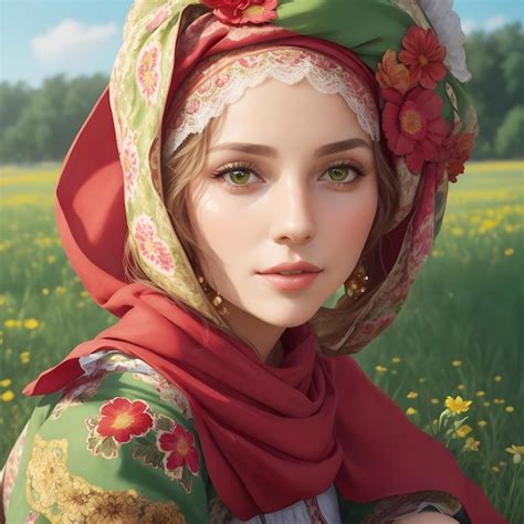 Premium Ai Image Portrait Of A Beautiful Woman Closeup Model With