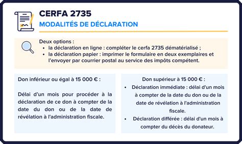 Cerfa 2735 : comment déclarer un don manuel