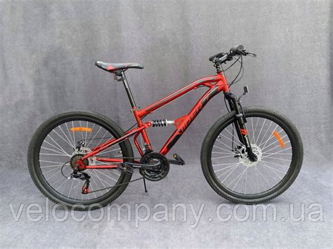 Подростковый горный велосипед Viper Jump 24" FR/D рама 15 красный (ID ...
