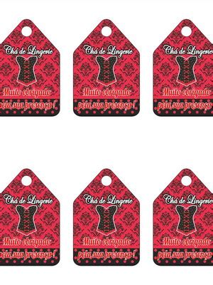 Tags Agradecimento Cha De Lingerie Vm Pto Mm X Mm Compre Produtos Personalizados No Elo