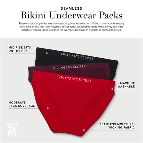 Victoria S Secret Seamless Bikini Panty Pack Underwear For Women Pack Multi S On Galleon