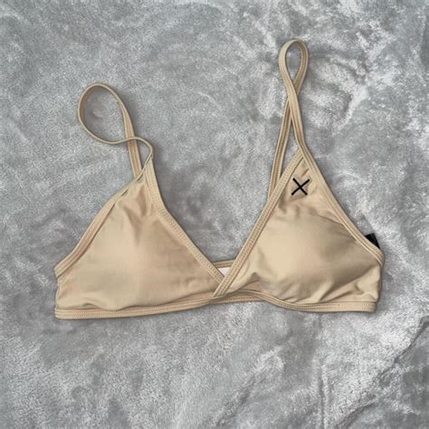 Boutine La Bikini Top Tan Bikini Top Only No Flaws Depop