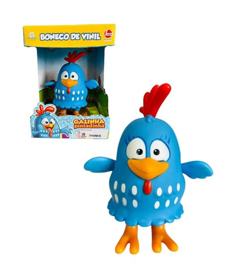 Boneco Da Galinha Pintadinha - Boneco de Vinil Galinha Pintadinha - 14 cm