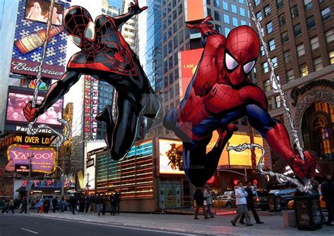 Peter And Miles Swing Time Marvel Images Marvel Spiderman