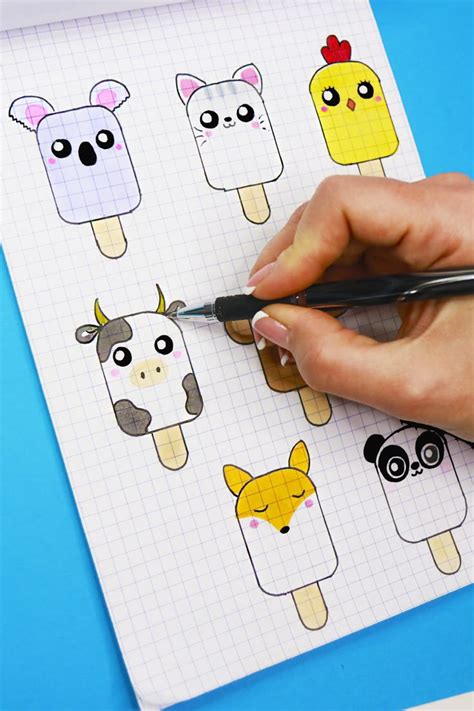 Рисунки по клеточкам | Markers drawing ideas, Cute doodle art, Drawing ...