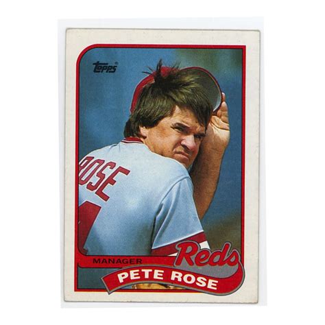 1989 Pete Rose Topps Baseball Card