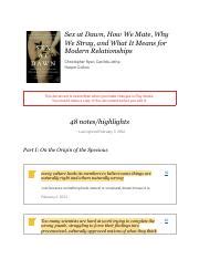 Notes From Sex At Dawn How We Mate Why We Stray And What It Means For Modern Relationships