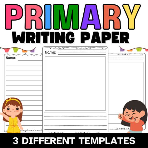 printable primary lined writing paper elementary handwriting