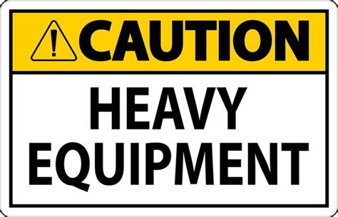 caution heavy vector art icons  graphics