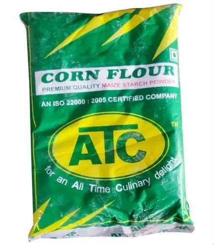 Indian Atc Corn Flor Maize Starch Powder 90 Mrp 1 Kg Pkt 25 Kg 1 Bag