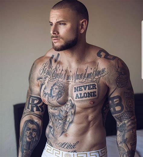 Awesome Body Tattoos Never Alone Hot Guys Tattoos Sleeve Tattoos