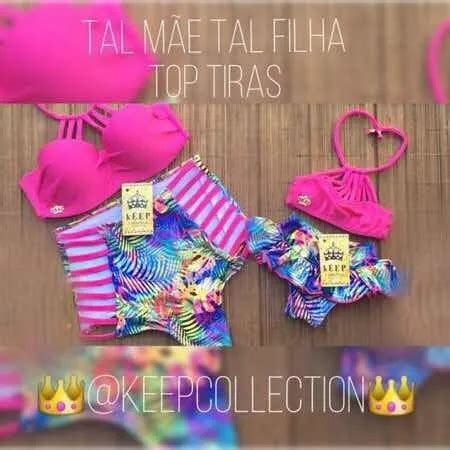 Biquinis Tal Mãe Tal Filha Hot Pant Tirinhas É Top Tiras Parcelamento sem juros