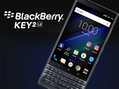 Blackberry Key2 Le Dual Sim Gerät Mit Tastatur Verfügbar Teltarifde