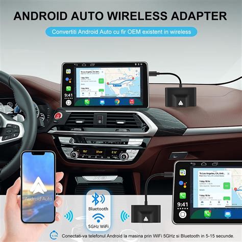 Безжичен модул Android Auto, За автомобили, Преходник от жичен към ...