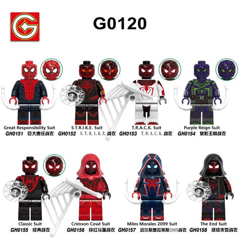 Marvel Spider Man Miles Morales The End Suit Gh Minifigures