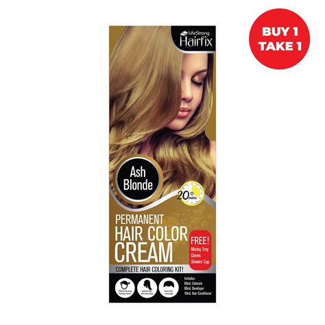 Hairfix Permanent Color Cream Kit Ml Buy Take Ash Blonde Shopee Philippines