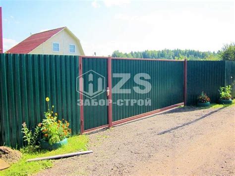 Недорогой забор из профнастила 50 метров с установкой под ключ в Москве ...