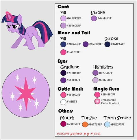 Color Guide Twilight Sparkle By Midnightblitzz On Deviantart