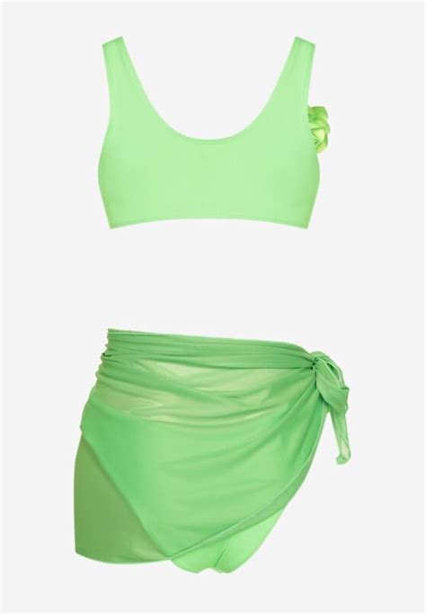 Costum De Baie Bikini Verde Deschis Born2be