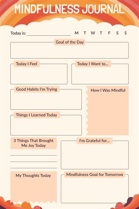 Mindfulness Journal Themes