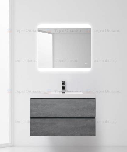 База под раковину подвесная BelBagno LUCE-900-2C-SO-SCM Stucco Cemento ...