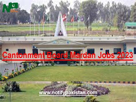 Cantonment Board Mardan Jobs Online Apply Cbm Jobs Advertisement